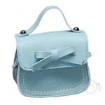 Blauwe Strik schouder-handtas